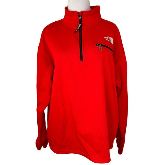 The North Face Women's Red Ultrawick Half Zip Fleece Pullover Size XL - Picture 1 of 11